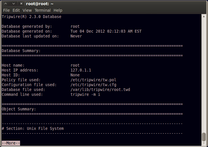 Tripwire, Open Source Security Tools List